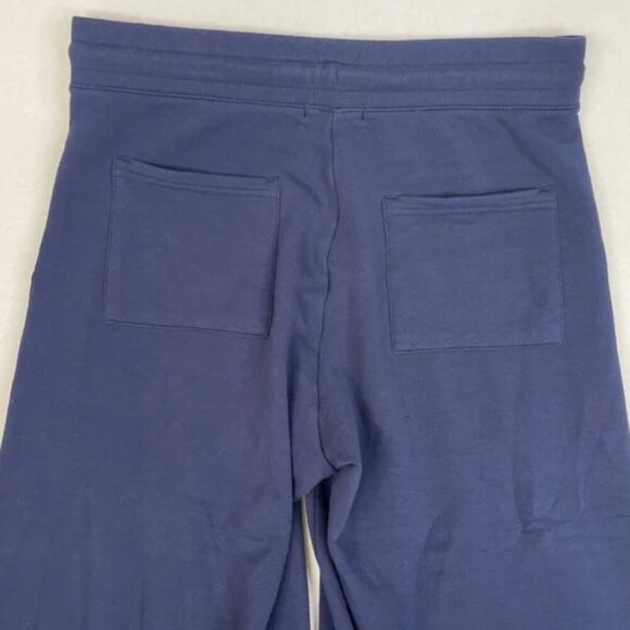 Quince Super Soft Fleece cropped wide leg pants navy Size medium - Picture 4 of 9